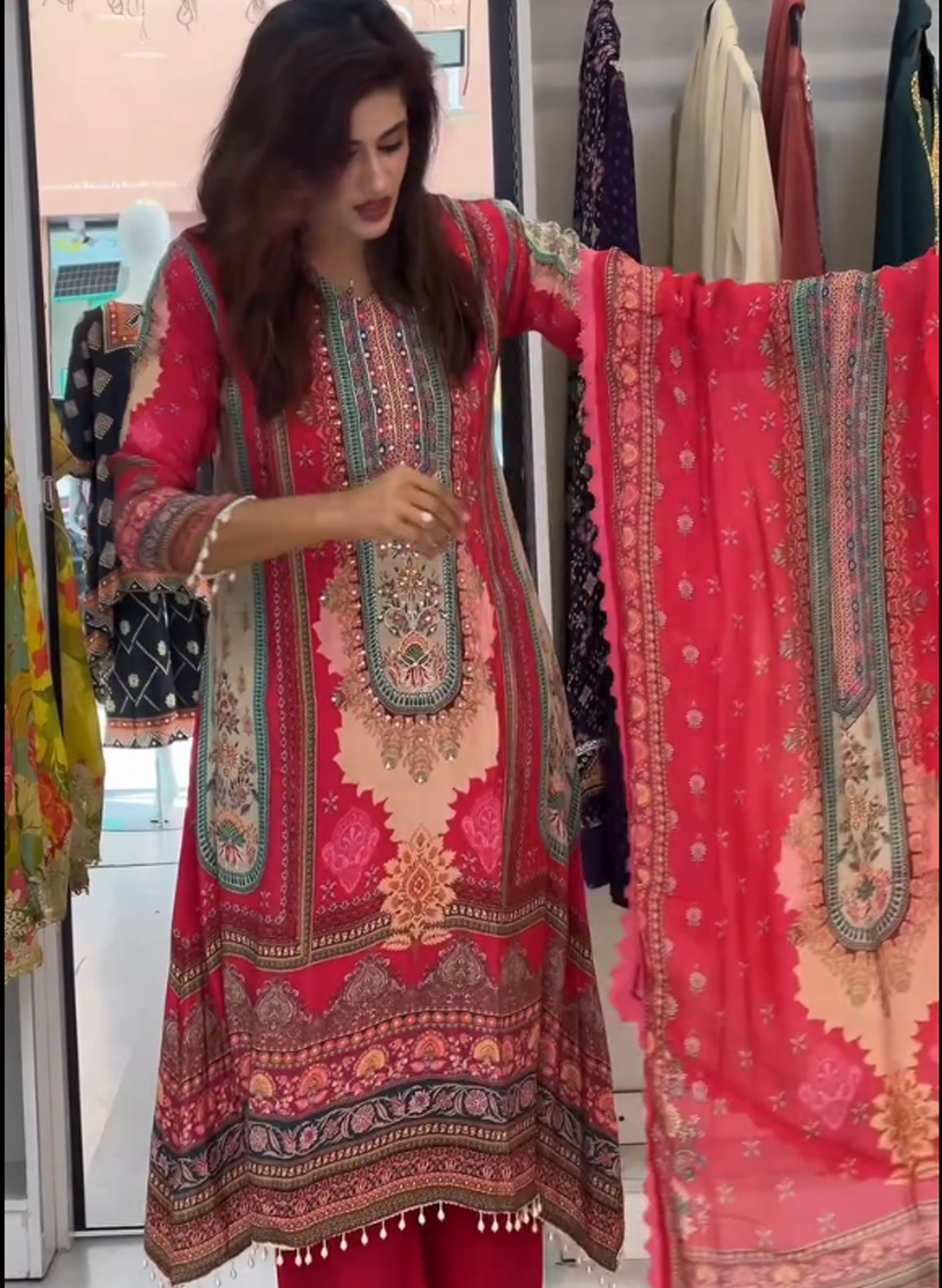 Rashul - Pakistani Heavy Fancy Pair With Dupatta Set